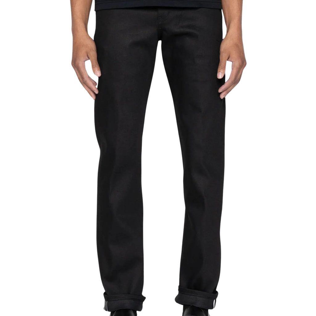 Naked and Famous Denim Weird Guy Cobra Stretch Selvedge - Black