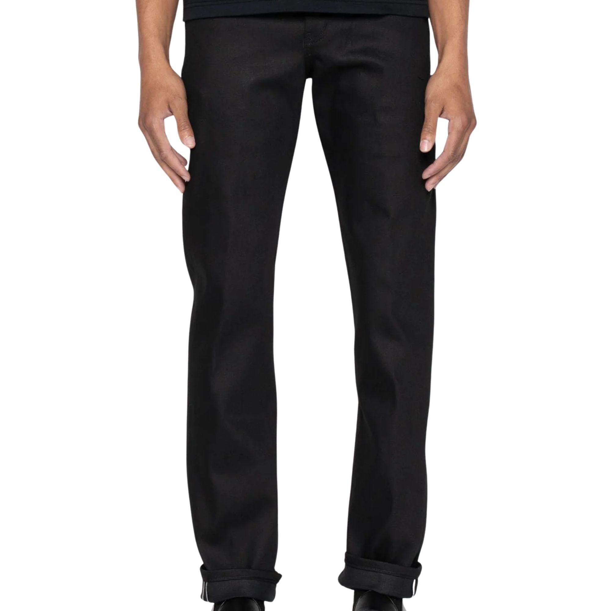 Naked and Famous Denim Weird Guy Cobra Stretch Selvedge - Black