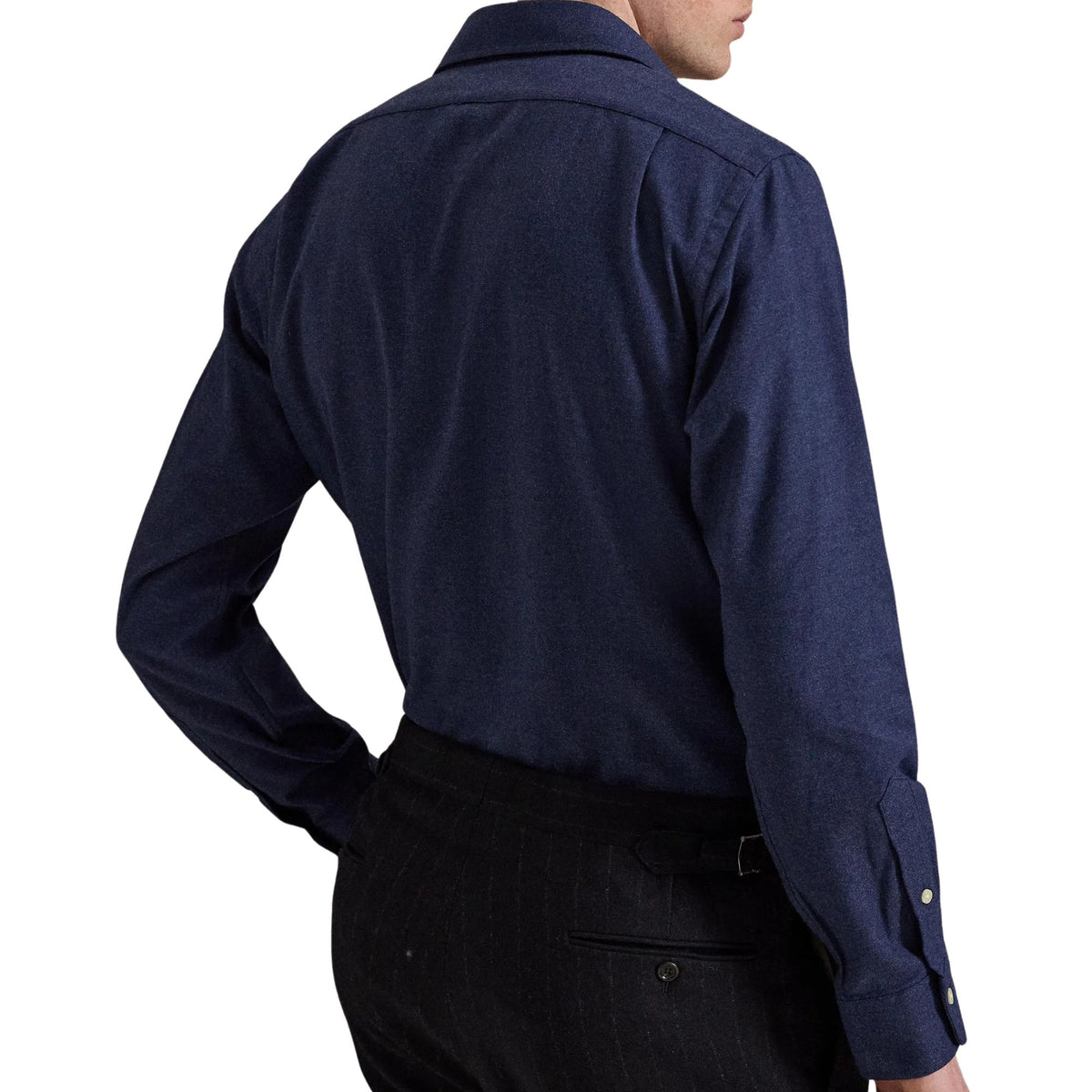 Polo Ralph Lauren Embroidered-logo Long Sleeve Shirt - Navy