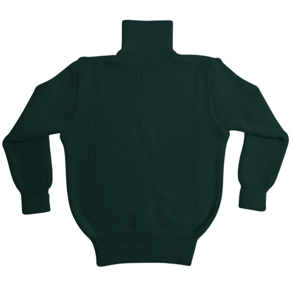 Heimat Virgin Wool Skipper Sweater - Tannen Gruen