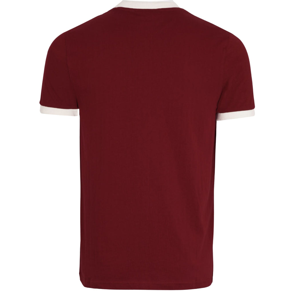 Sergio Tacchini x Stuarts Supermac T-Shirt - Merlot/Buttercream