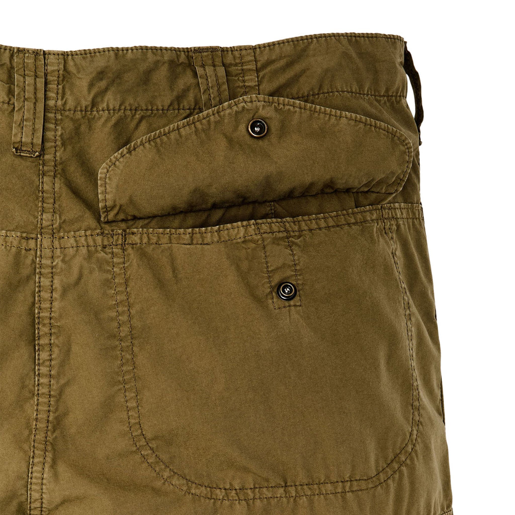 Tropical Poplin Cargo Shorts - Mili Olive