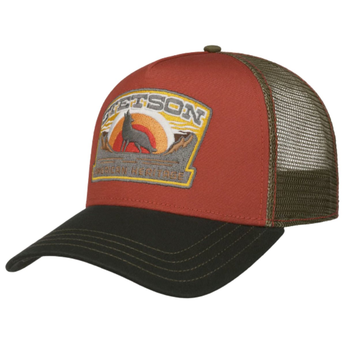 Stetson Hats Wolf Trucker Cap - Olive
