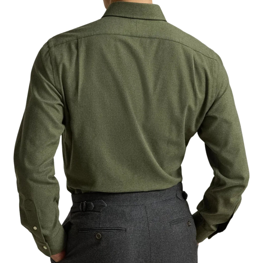 Polo Ralph Lauren Embroidered-logo Long Sleeve Shirt - Green