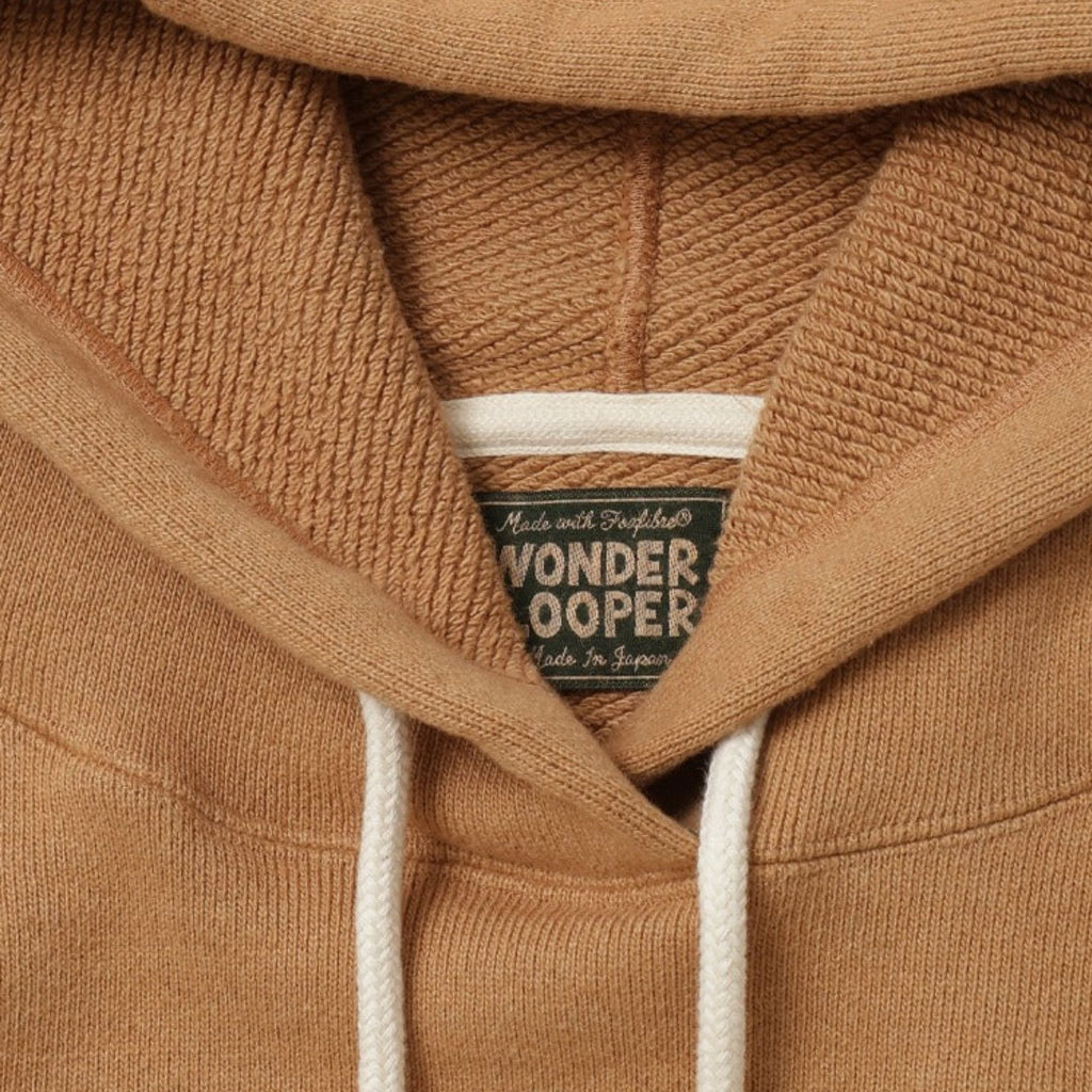 Wonder Looper Double Heavyweight French Terry Foxfibre Pullover Hoodie - Brown