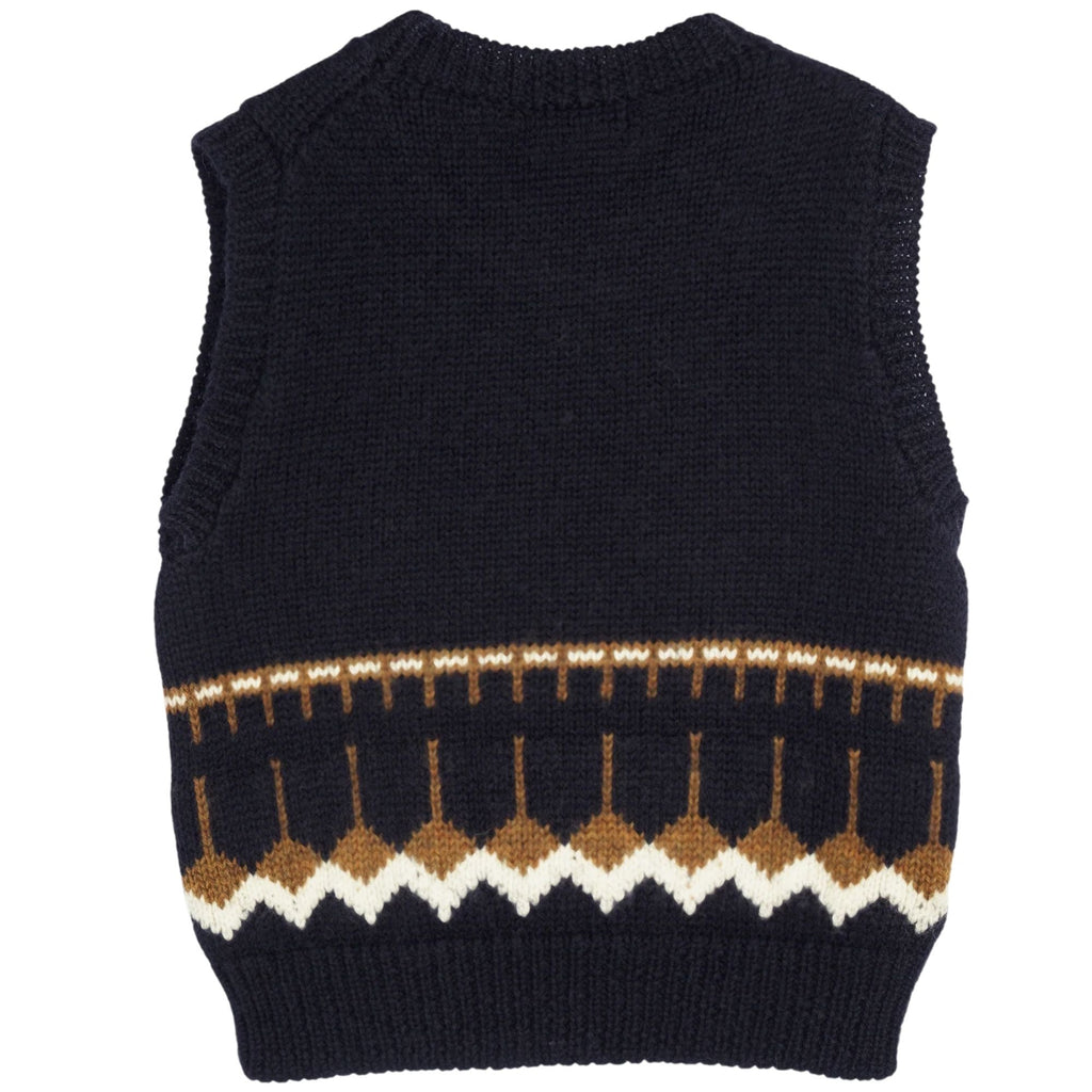 YMC Coda Knit Vest - Navy