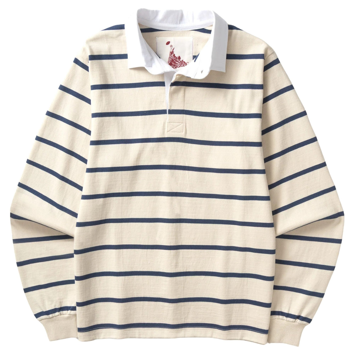 Opensider Classic Rugby Shirt - Off White Multi-Stripe