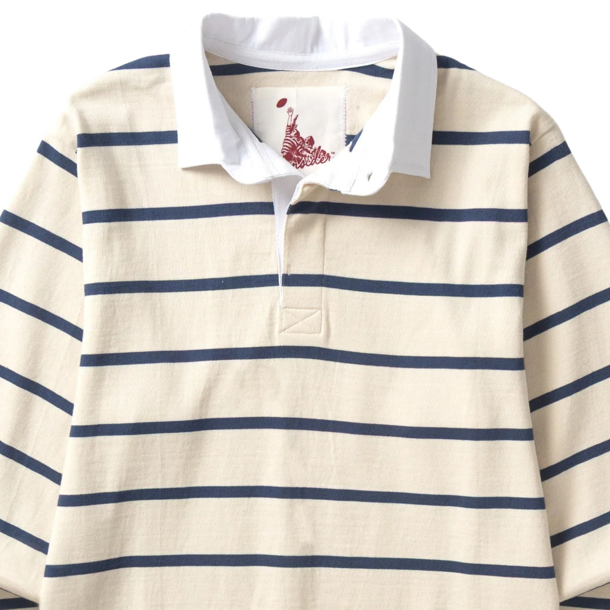 Opensider Classic Rugby Shirt - Off White Multi-Stripe