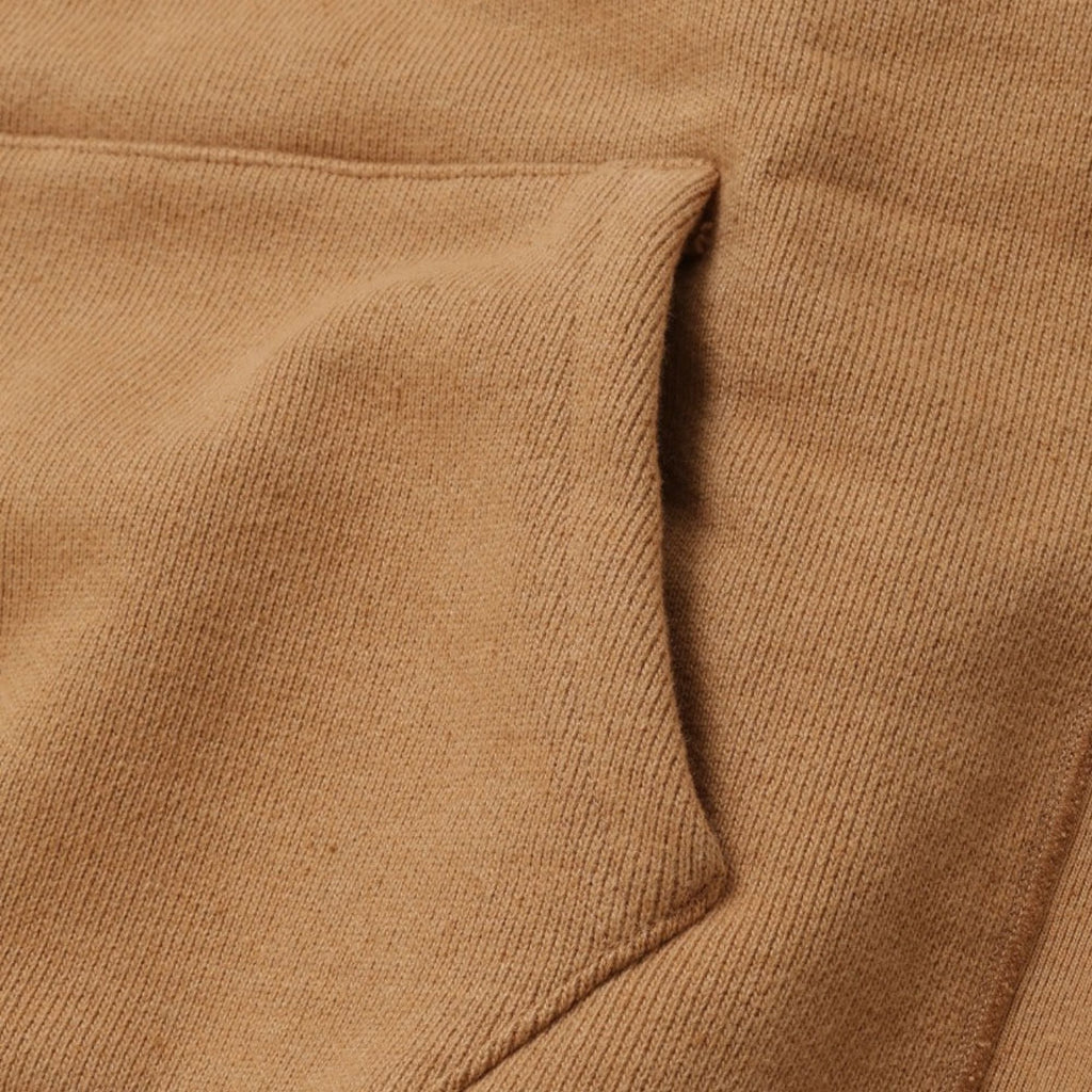 Wonder Looper Double Heavyweight French Terry Foxfibre Pullover Hoodie - Brown