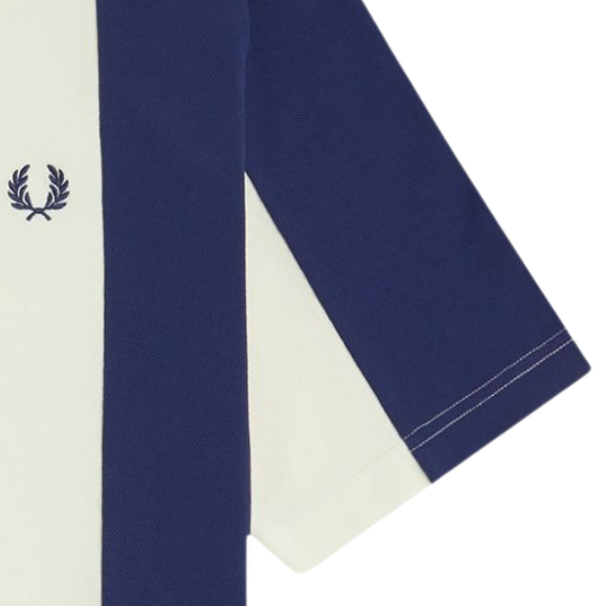 Fred Perry Cut and Sew Panel Polo Shirt - French Navy