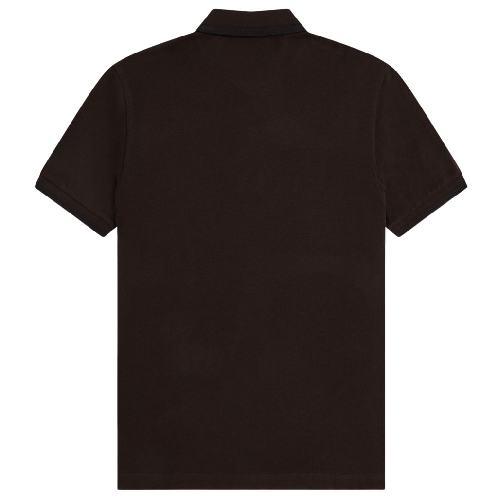 Fred Perry M3600 Twin Tipped Shirt - Rich Brown