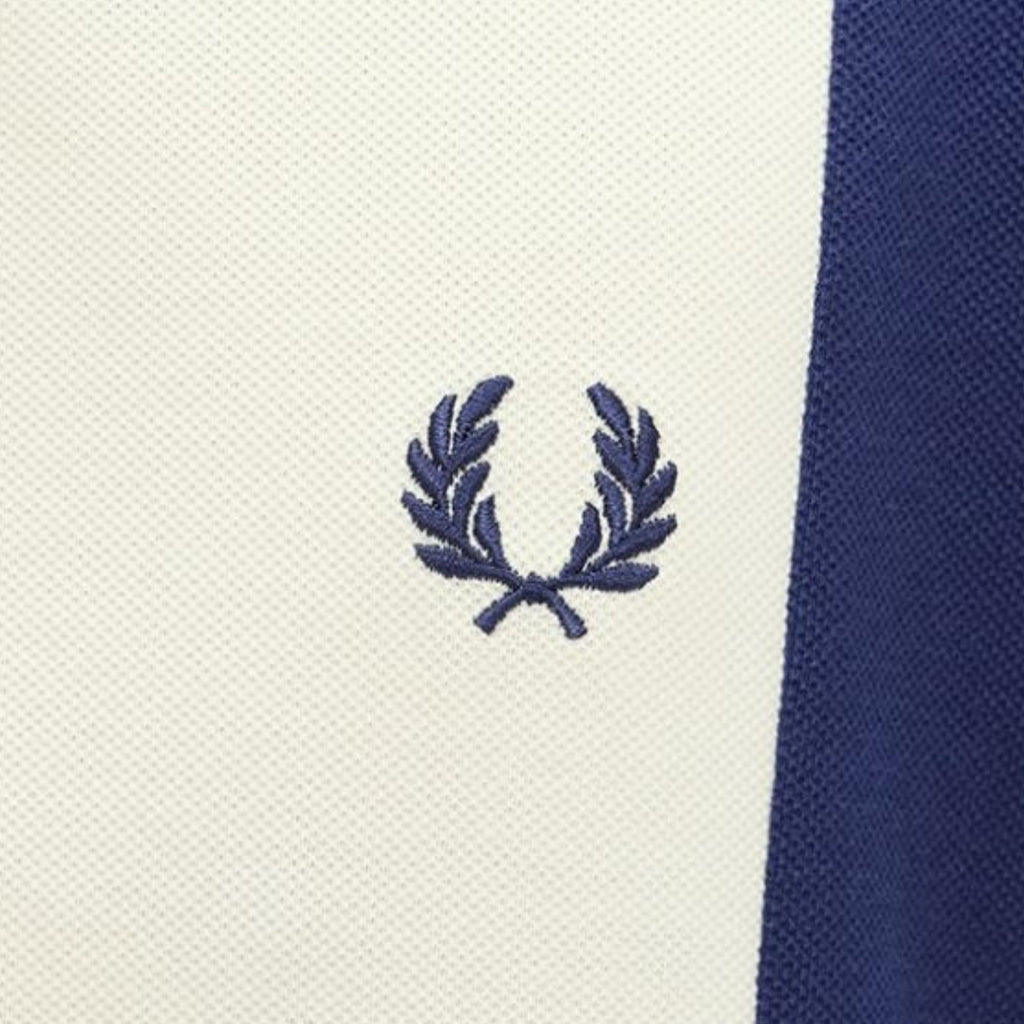 Fred Perry Cut and Sew Panel Polo Shirt - French Navy