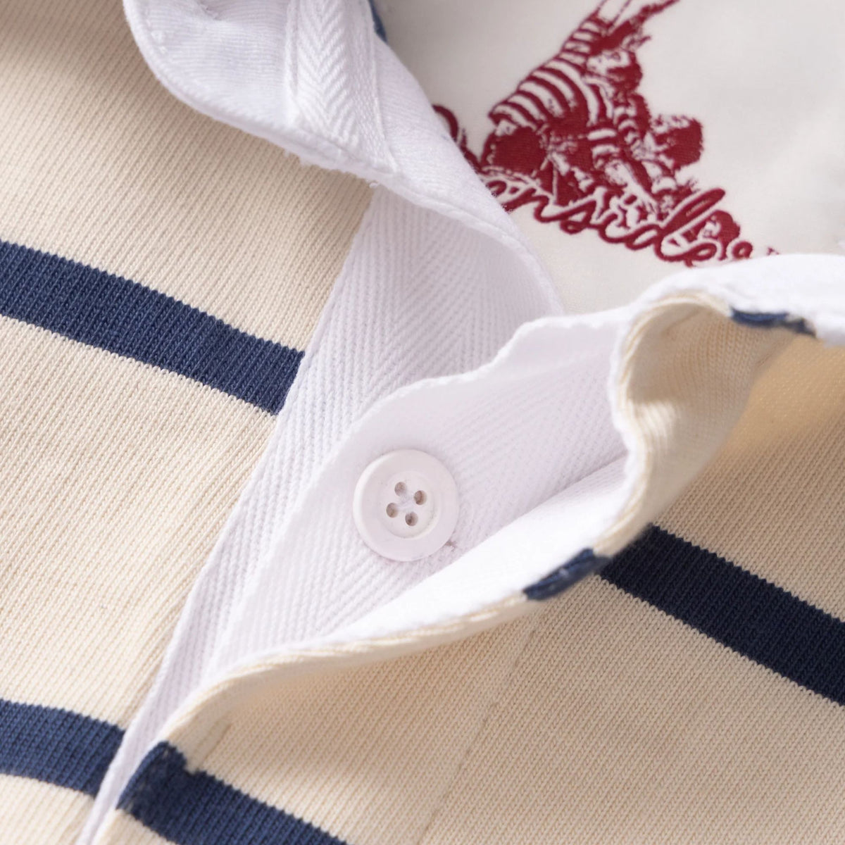 Opensider Classic Rugby Shirt - Off White Multi-Stripe