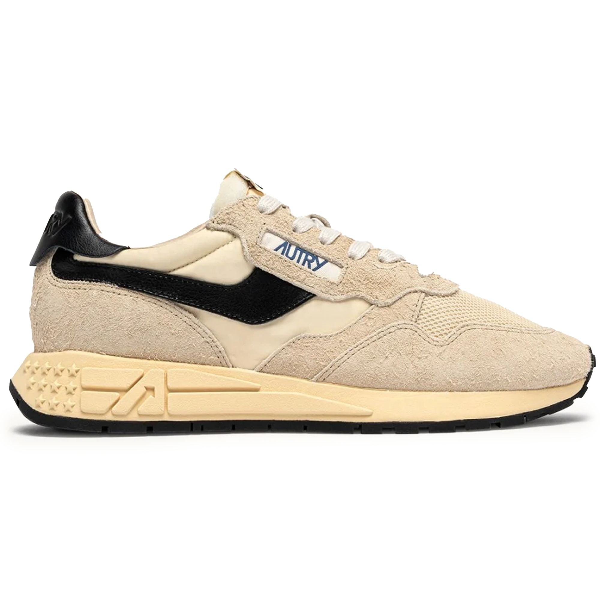 Autry Reelwind Low Sneakers - Ecru/Black