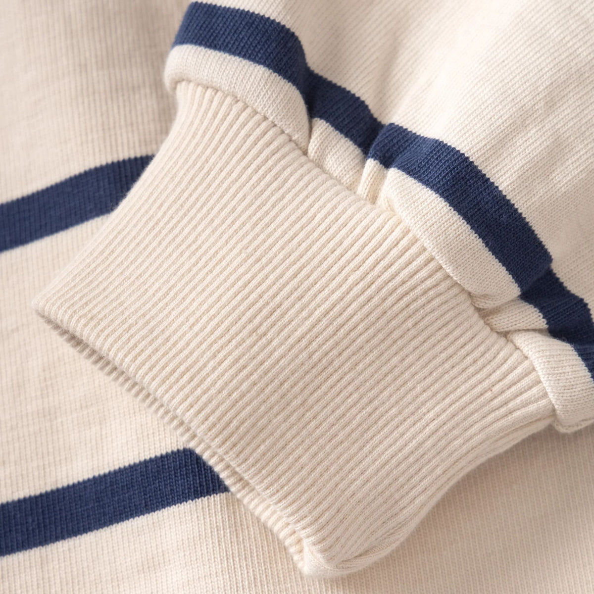 Opensider Classic Rugby Shirt - Off White Multi-Stripe