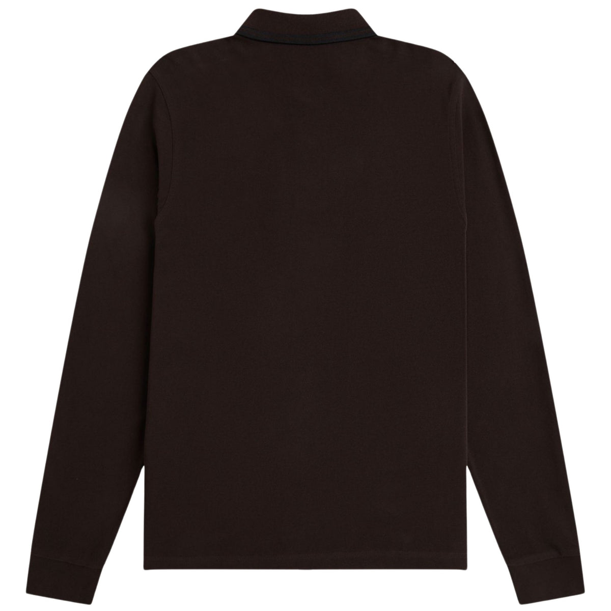 Fred Perry Long Sleeve Tipped Shirt - Rich Brown