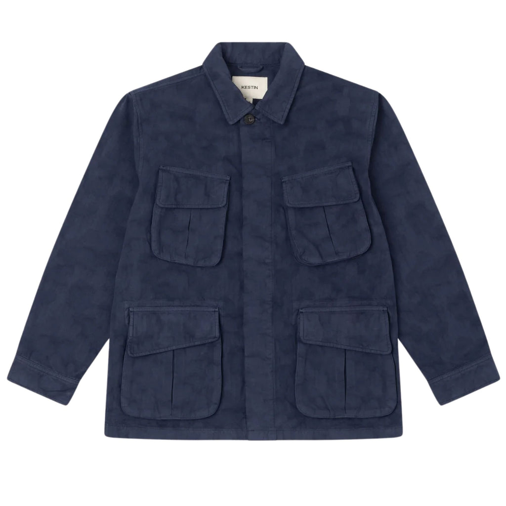 Kestin Jacquard Ripstop Cotton Tyndrum Jacket  - Navy