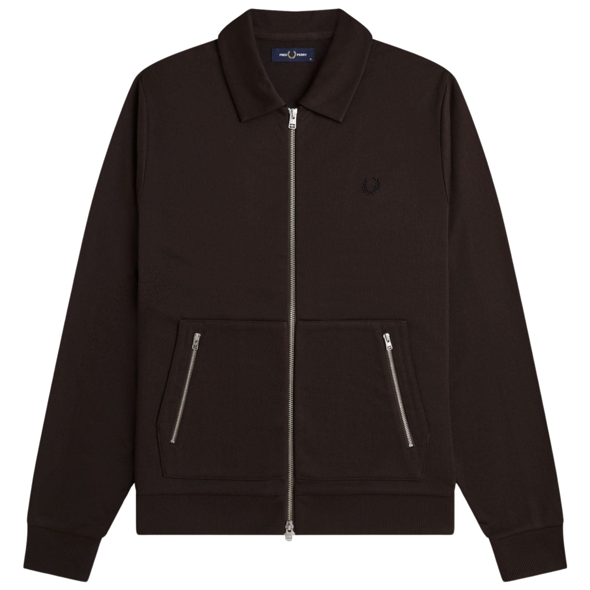 Fred Perry Tennis Tape Track Jacket - Rich Brown J3307-33C