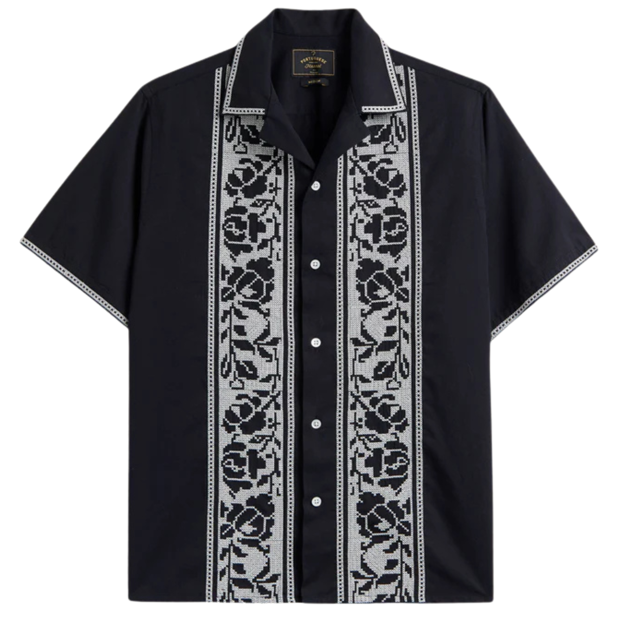 Cross Stich Shirt - Black