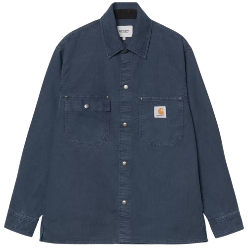 Carhartt WIP Parrish Shirt Jac - Blue Stone 6485-0106 – Stuarts London