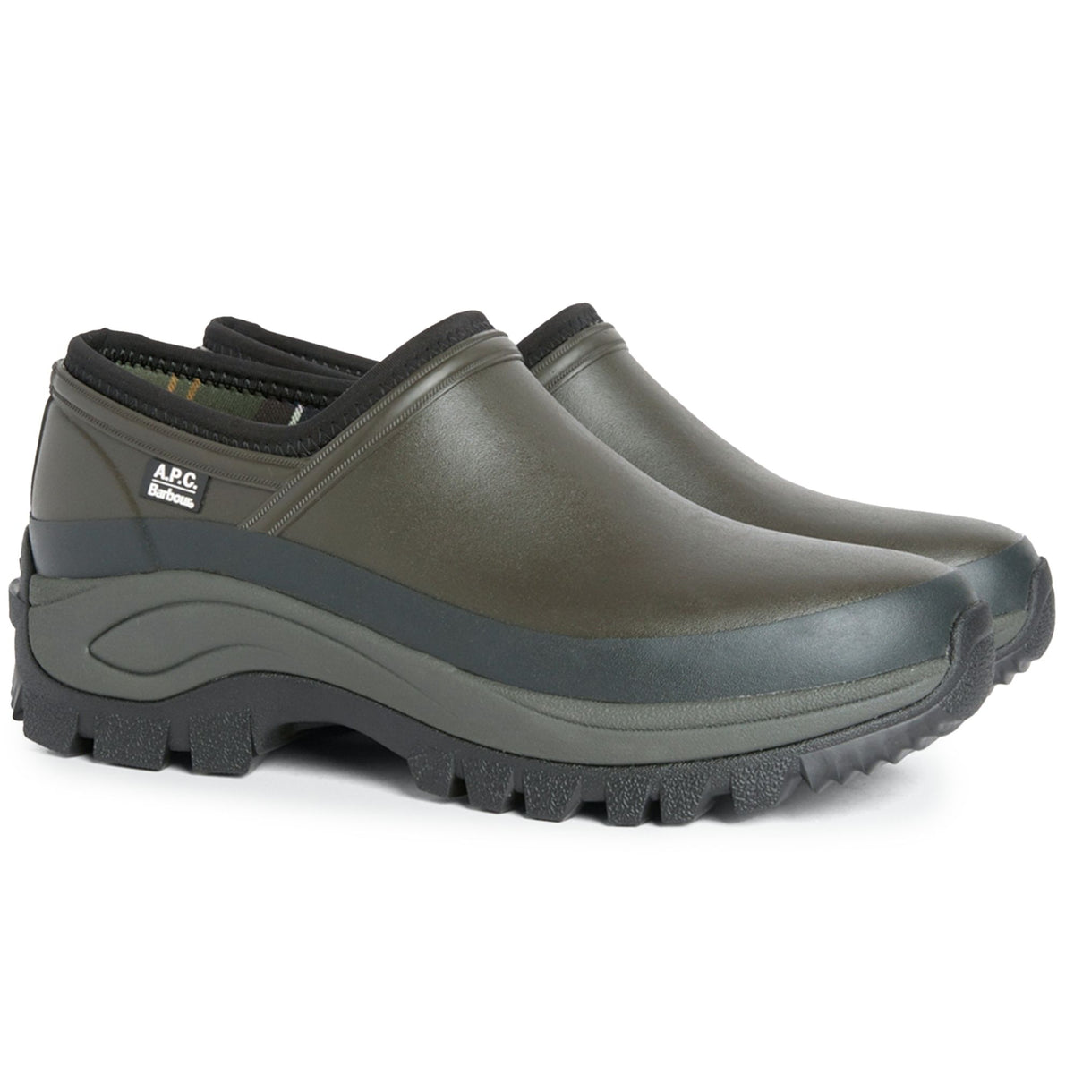 Barbour x A.P.C Clog - Dark Sage