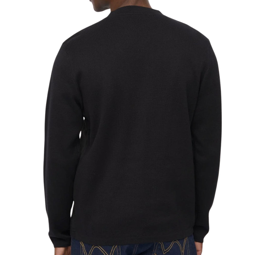 Gabicci Vintage Hurst Long Sleeve Knit Cardigan - Black