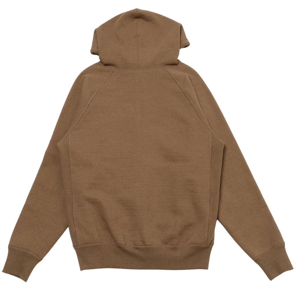 Wonder Looper Double Heavyweight Iron Mordant Foxfibre Zip Hoodie - Brown