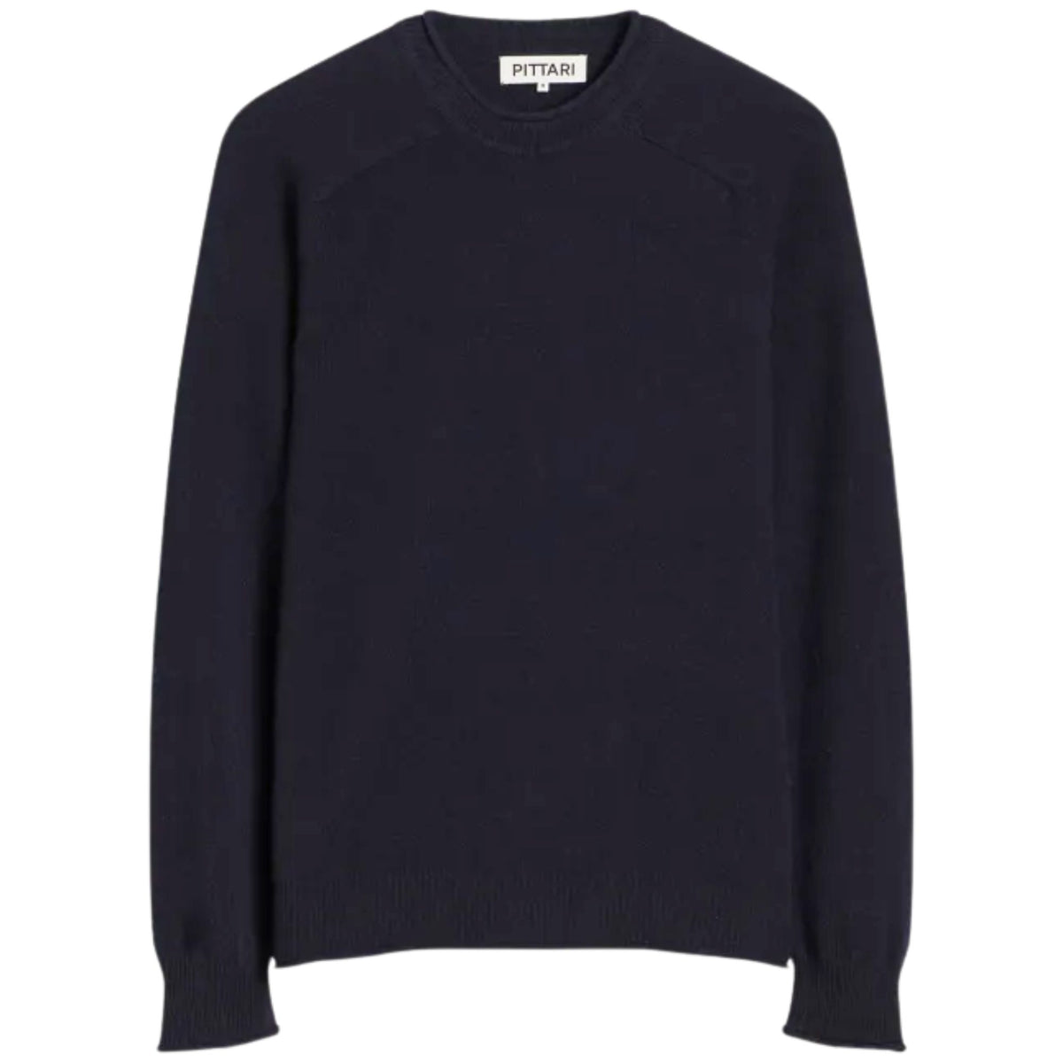 Pittari Usk Lambswool Roll Collar Jumper - Navy