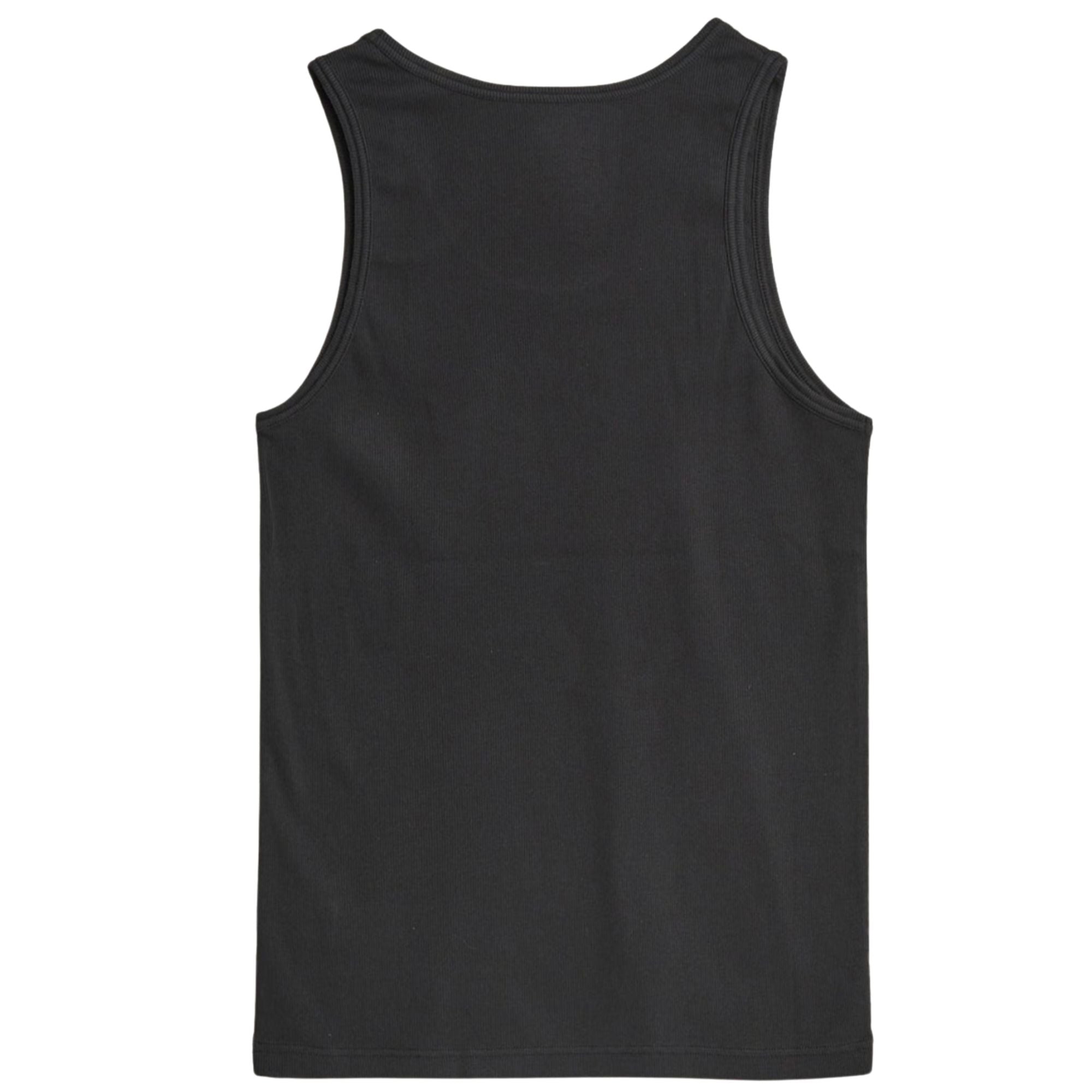Colorful Standard Organic Rib Tank Top - Black