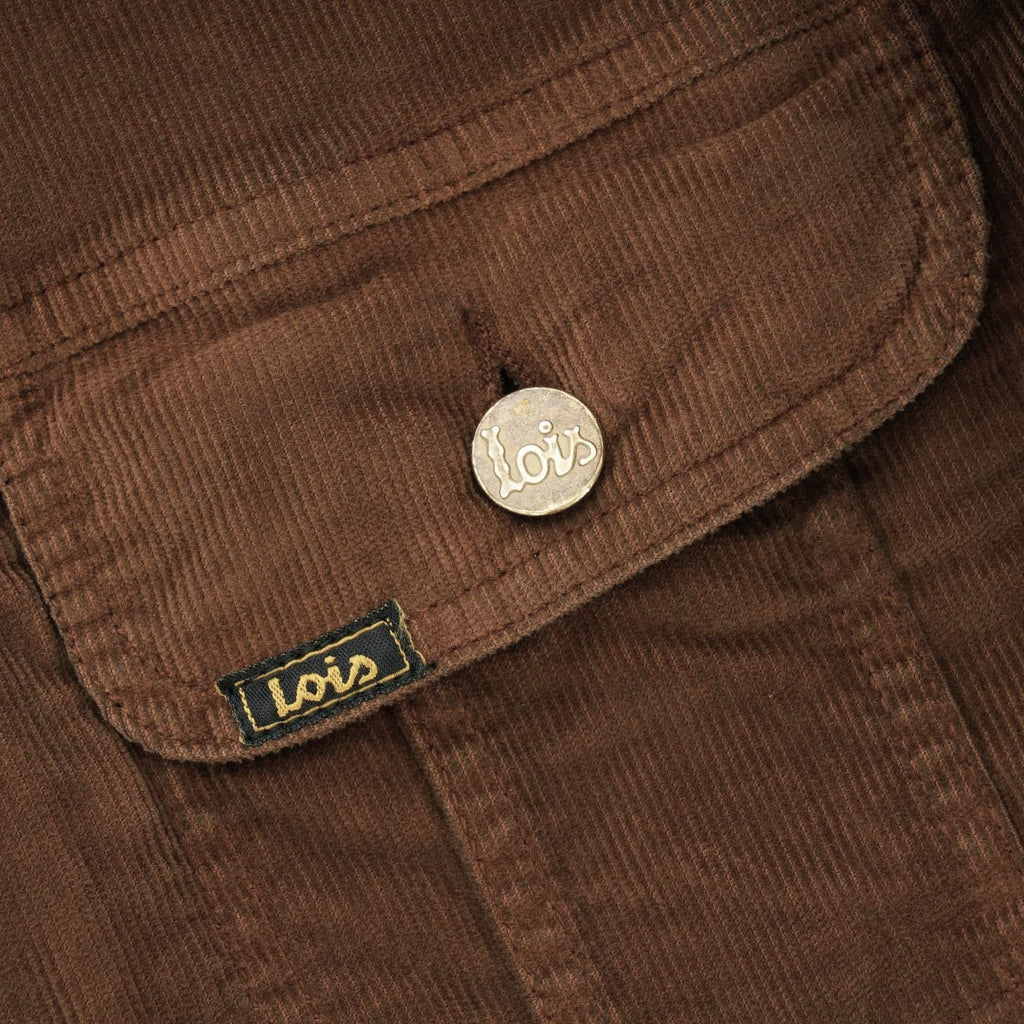 Lois Jeans Tejana Thin Cord Jacket Brown 1001 Stuarts London lois-jeans-tejana-thin-cord-jacket-brown-1001-stuarts-london