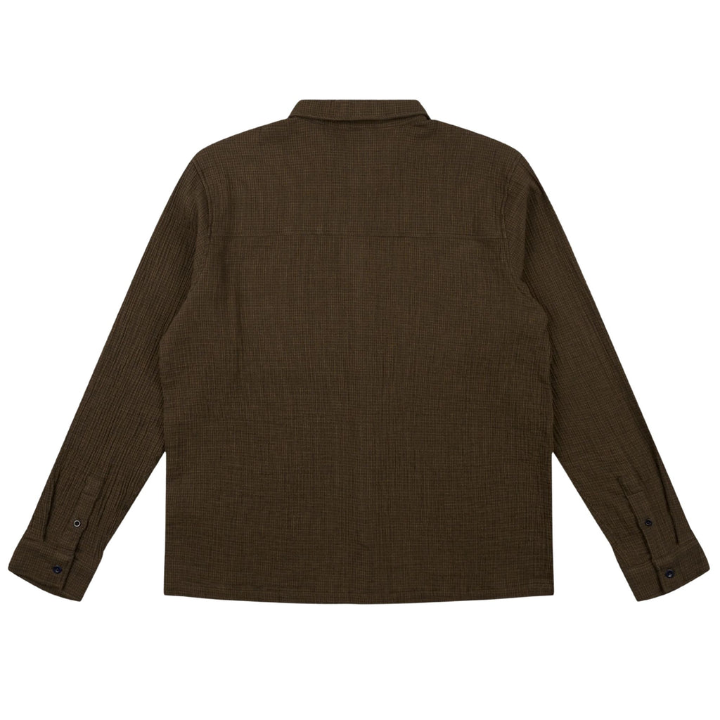 Albam Islington Check Pocket Shirt - Dark Khaki