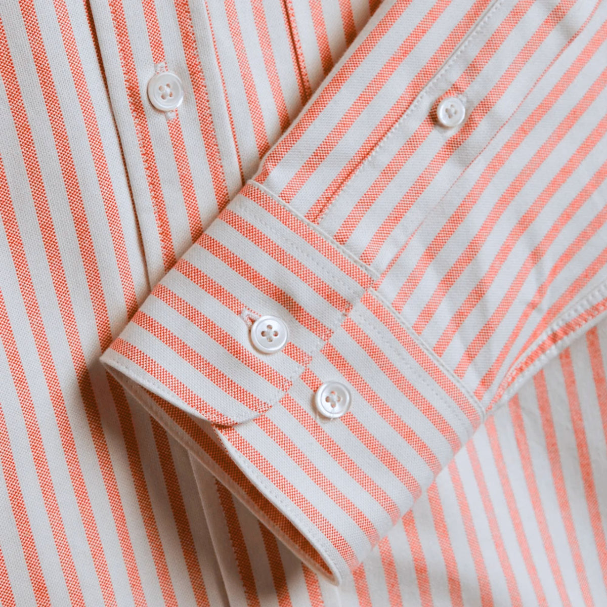 Portuguese Flannel Montebelo Stripe Shirt - Salmon