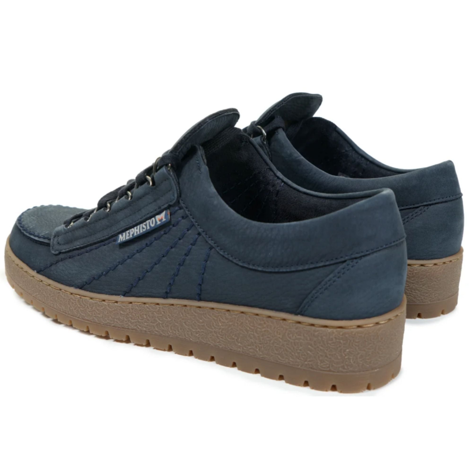 Mephisto Rainbow Sportbuck Shoes - Navy