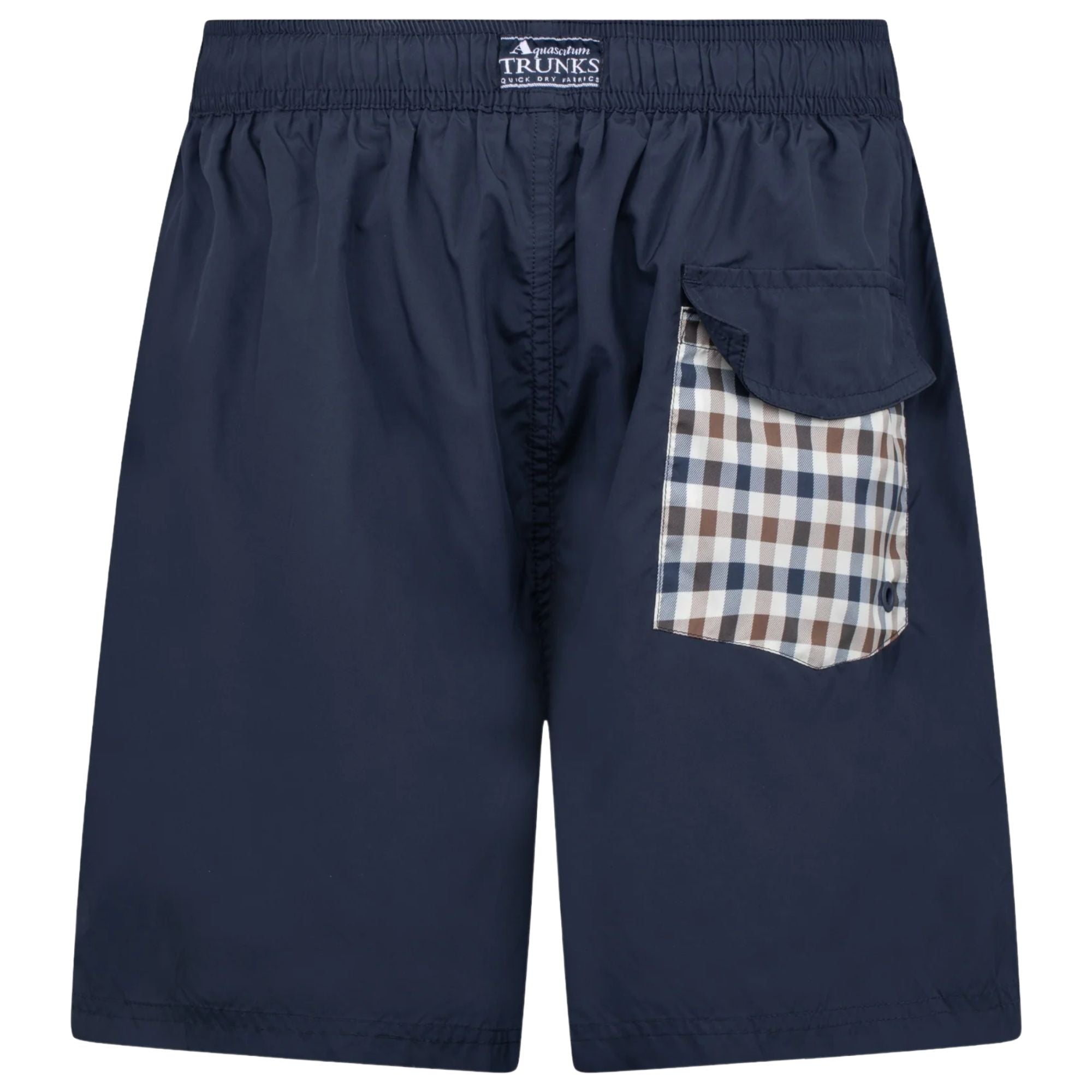 Club Check Pocket Beach Shorts - Navy