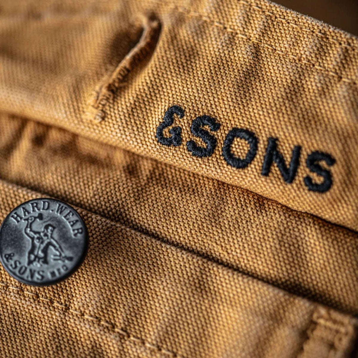 AndSons Ryder Hardwear Canvas Jacket - Tan