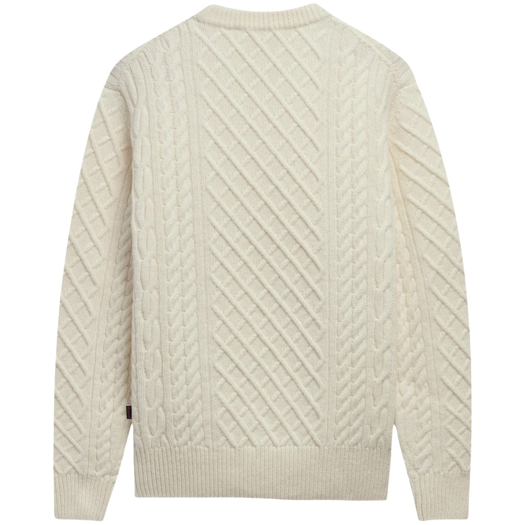 Sebago Flemish Irish Cable-Knit Sweater - White Antique