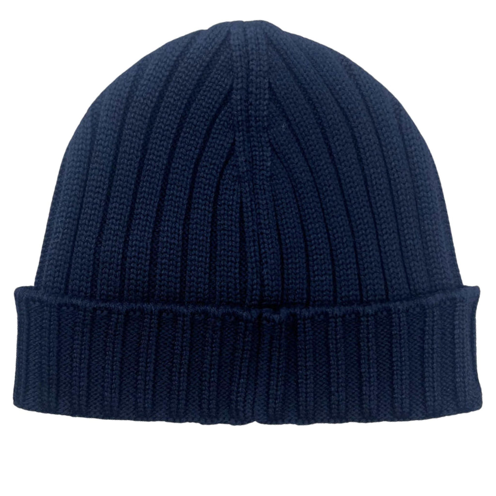 C.P Company Knit Cap Extrafine Merino Wool - Total Eclipse