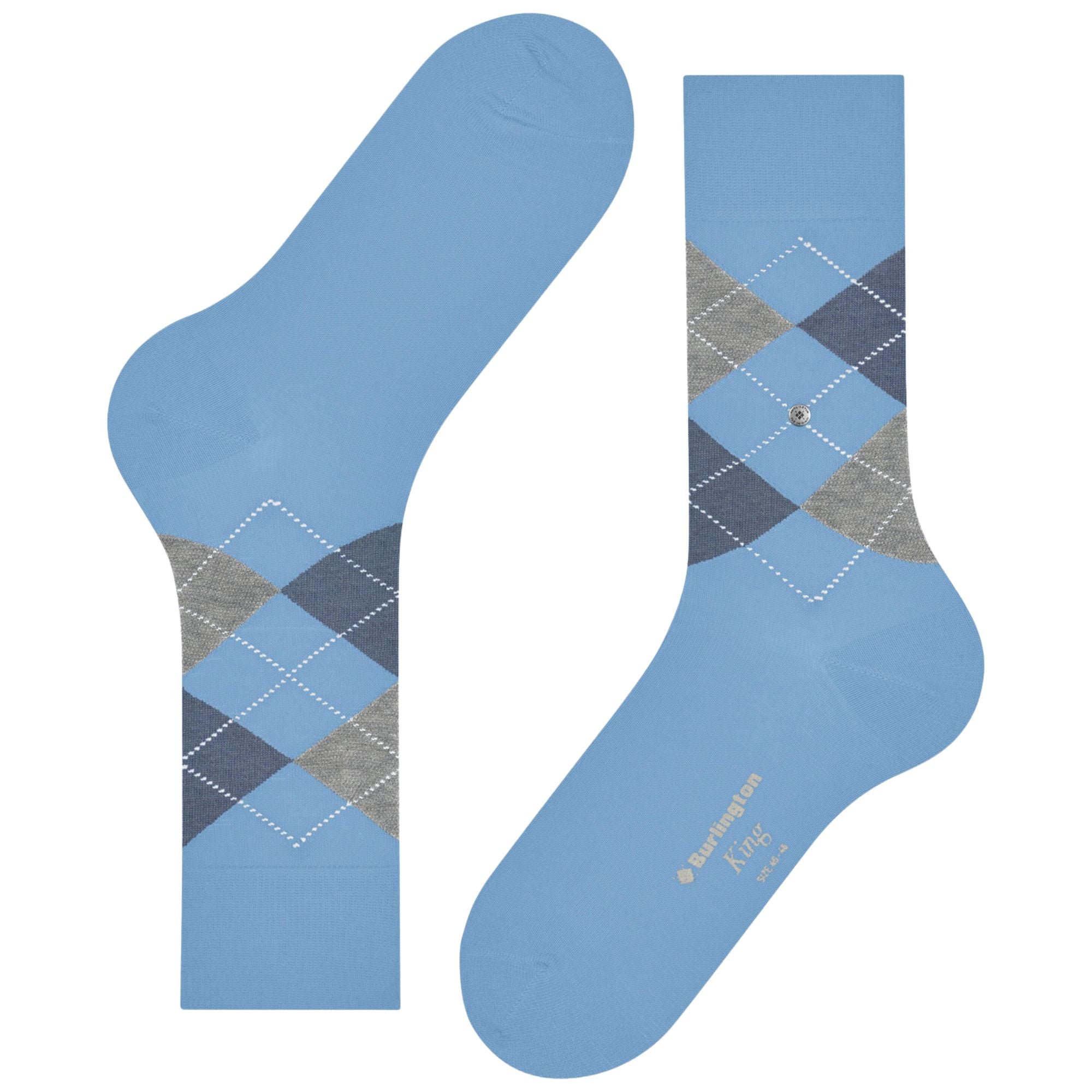 Burlington Socks King Socks - Blue Mix