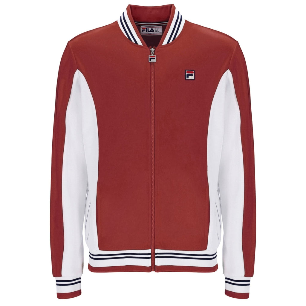 Fila Vintage Settanta Baseball Track Top - Garnet