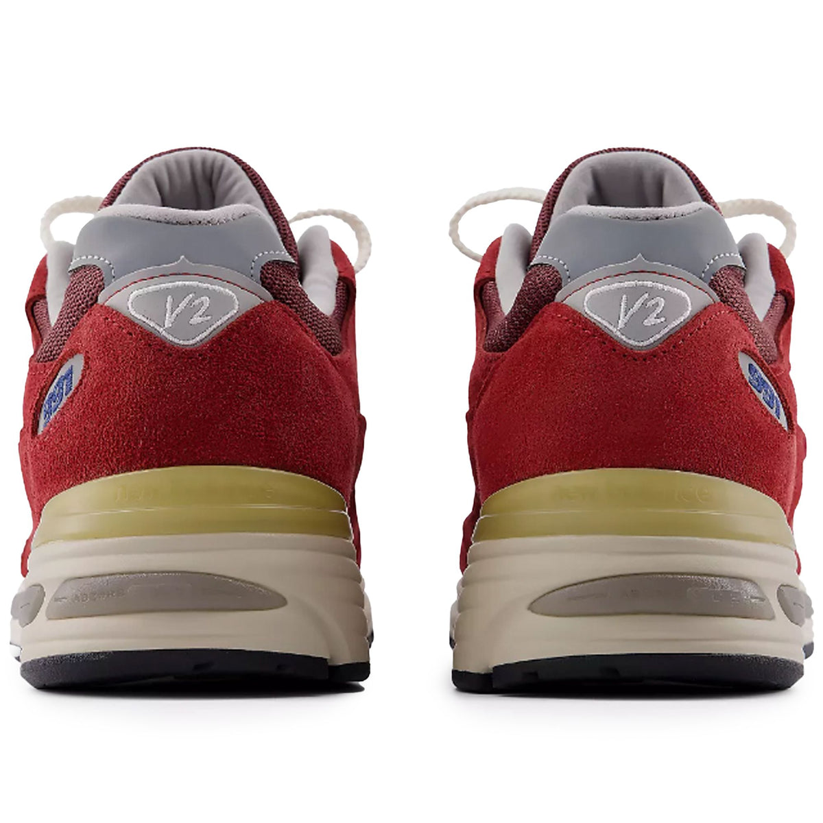 New Balance Made In UK 991V2 Vintage Sports Shoes - Karanda Red