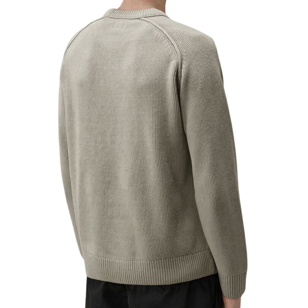C.P Company Chenille Cotton Lens Crewneck Sweater - Ermine