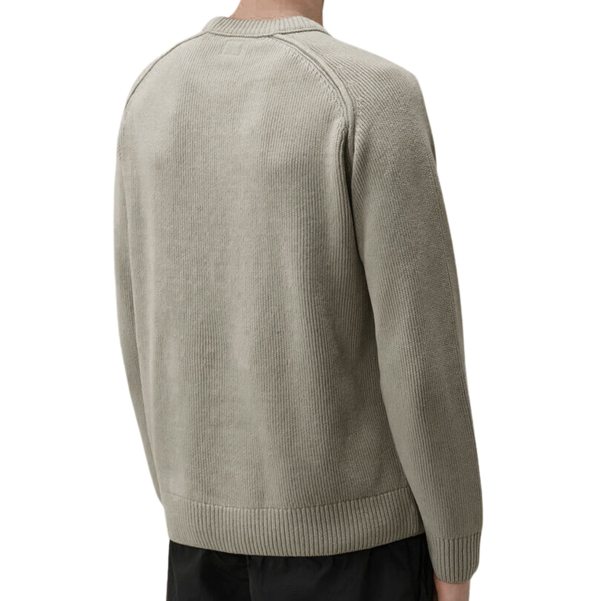 C.P Company Chenille Cotton Lens Crewneck Sweater - Ermine