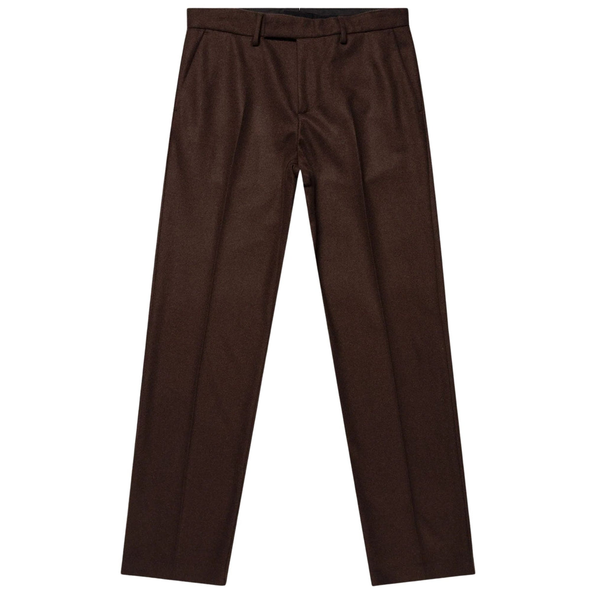 Sunspel Boiled Wool Trousers - Truffle