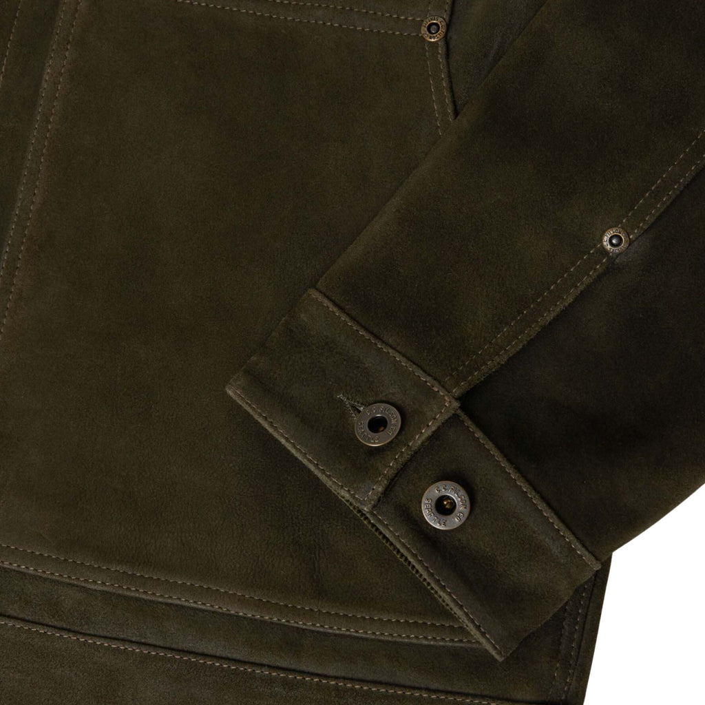 Filson Waxed Suede Short Cruiser - Otter Green
