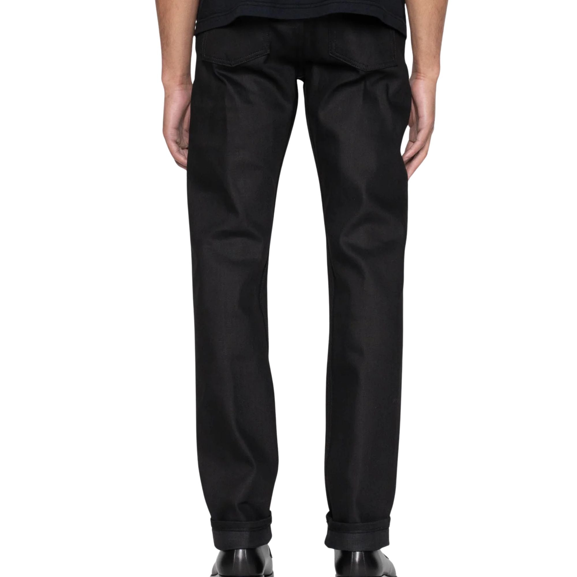 Naked and Famous Denim Weird Guy Cobra Stretch Selvedge - Black