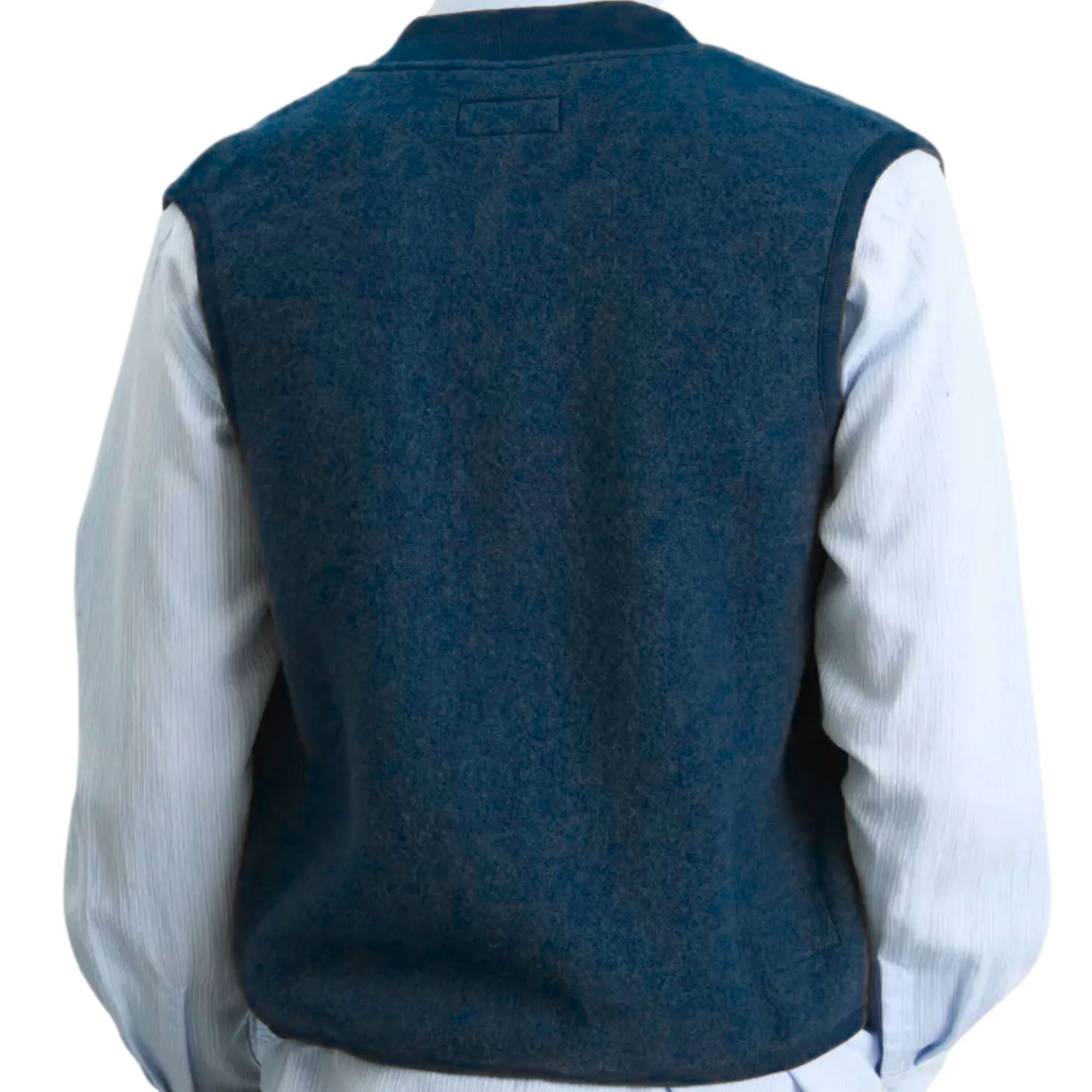 Universal Works Zip Waistcoat Wool Fleece - Cacao 00015-IND