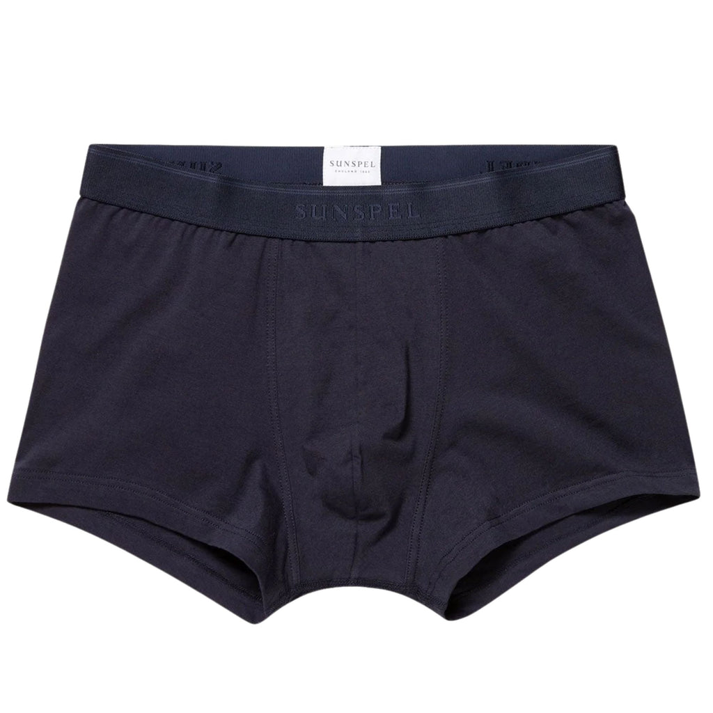 Sunspel Stretch Cotton Trunks - Navy