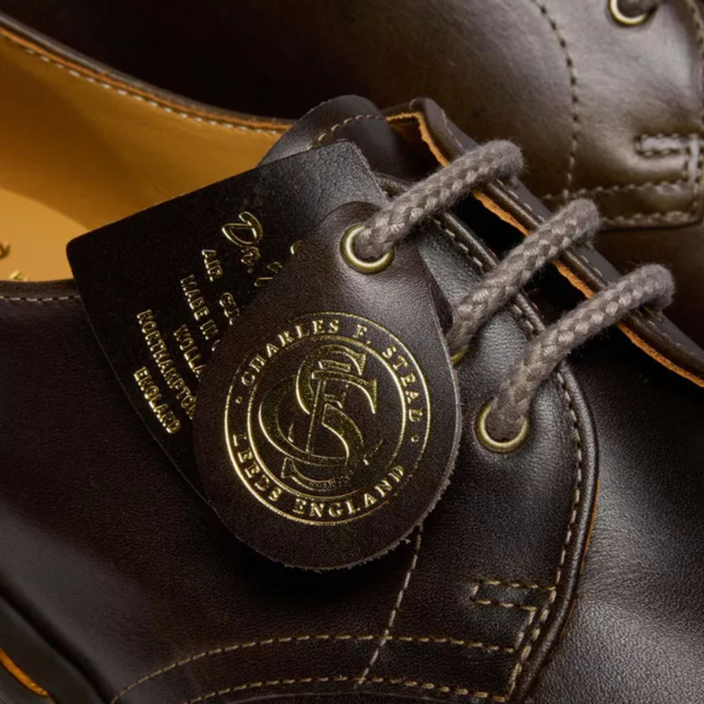 Dr. Martens Made In England 1461 Classic Calf Leather Shoes - Sepia