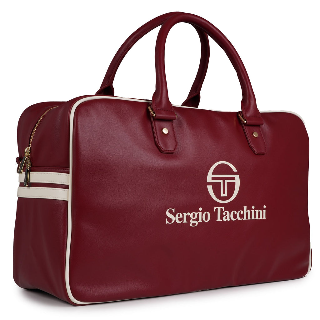 Sergio Tacchini x Stuarts x Stuarts Railton Holdall - Merlot/Buttercream