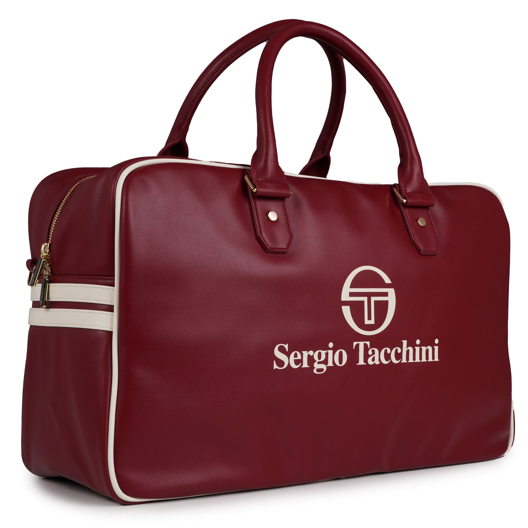 Sergio Tacchini x Stuarts x Stuarts Railton Holdall - Merlot/Buttercream
